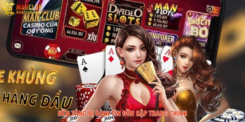 Cổng game bị dính tin đồn sập trang chính